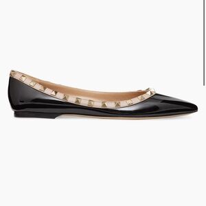 Valentino Garavani Patent Rockstud Flats